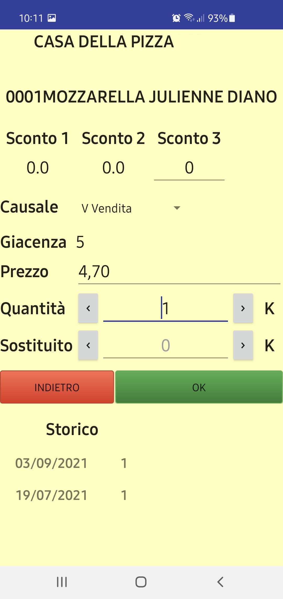 Screenshot App Tentata Vendita 4